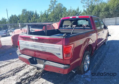 2016 Ford F-150 Platinum из США, поврежденный, VIN 1FTFW1EGXGFA83125